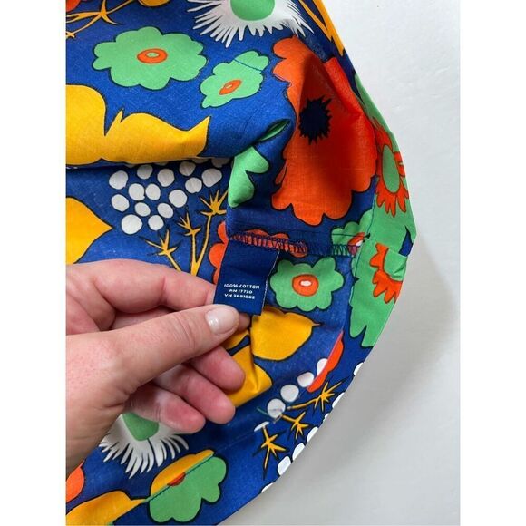 NEW Marimekko x Target Girls Bold Cap Sleeve Hippie Era Floral Dress Size Large - Picture 4 of 9